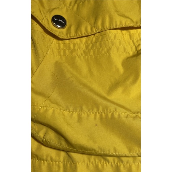 Lauren Ralph Lauren Women's Yellow Utility Jacket ๐ Snap Front - Large *Flaw* - Picture 16 of 16